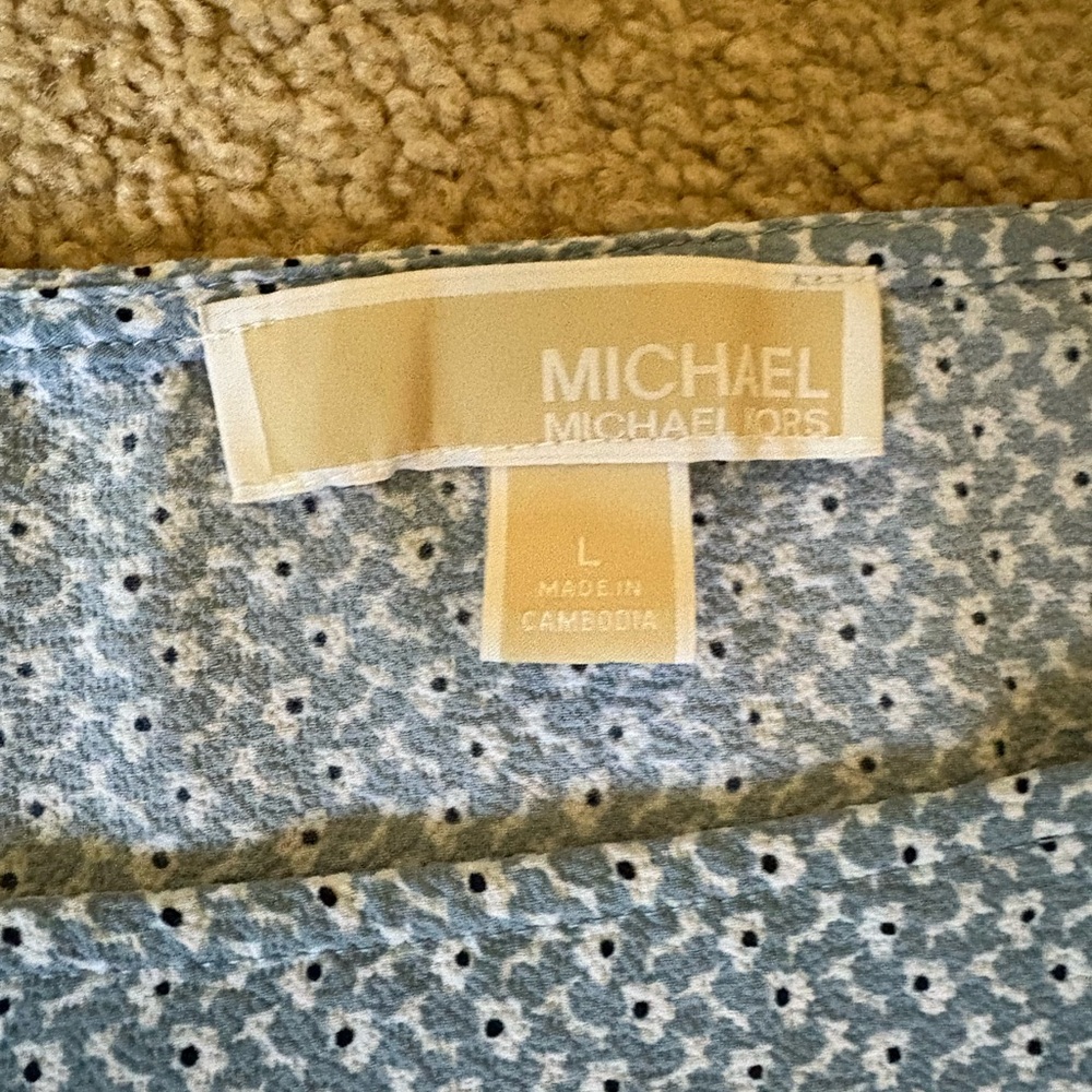 MICHAEL Michael Kors Light Blue Floral Top